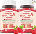 2 Pack Liposomal 3000mg Urolithin A Gummies Complex CoQ10 Resveratrol L-Carnitine Quercetin Astaxanthin | 7-in-1 Mitochondrial Support Supplement for Cellular Support Vitality &amp Wellness Agin
