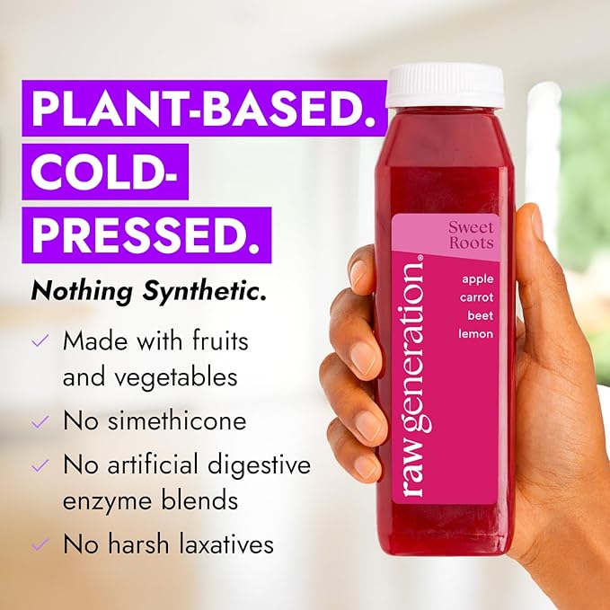 Raw Generation 7-Day Debloat Reset Cleanse – Plant-Based Nutritional Reset for Bloating &amp Digestive Comfort | Cold-Pressed Raw Juice Program to Help You Feel Lighter &amp Less Puffy