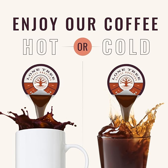 Lone Tree Single-Serve Coffee Pods – Premium 100% Arabica Liquid Concentrate – Smooth &amp Bold Medium Original Roast – 12 Pods – Ready Hot or Iced