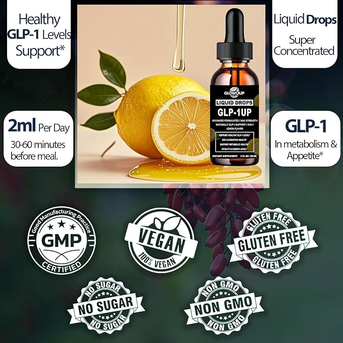 Berberine Supplement Liquid for Women &amp Men Liposomal Berberine with Ceylon Cinnamon Green Tea Eriocitrin Curcumin &amp Aloe Vera for Metabolism &amp GLP-1 Booster GLP 1 Drops 6X Stronger Than