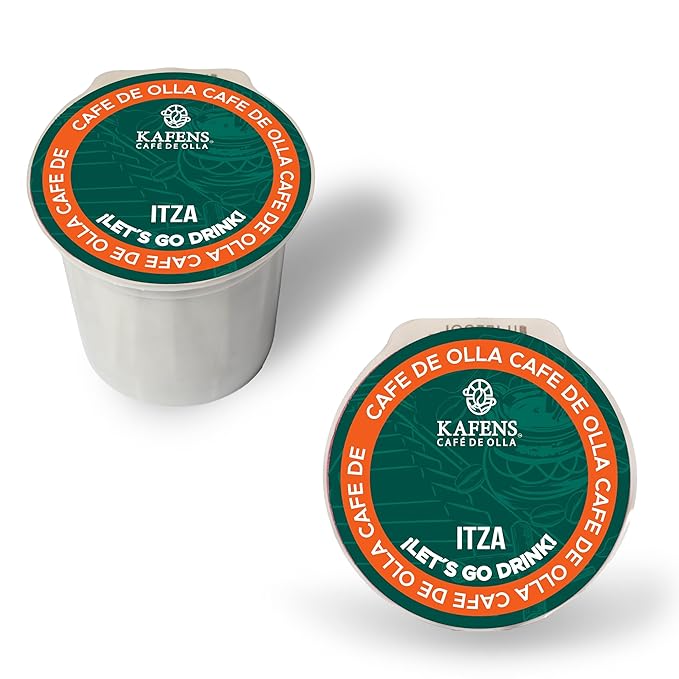 ITZA Café de Olla K-Cup Pods – Mexican Cinnamon-Spiced Coffee 12 Count (5.5 oz) Recyclable Pods