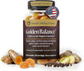 Golden Balance Turmeric Gummies - Turmeric and Ginger Supplement with Black Pepper Extract - High Absorption Turmeric Curcumin Supplement Gummies - Cholesterol Support &amp Heart Health Turmeric Gumm
