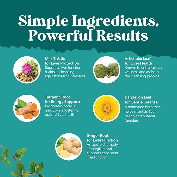 Deep Liver Cleanse Detox &amp Repair with Milk Thistle Liquid Drops - Liver Detox Liquid Artichoke Extract with Dandelion Leaf Ginger &amp Turmeric Curcumin for Immunity &amp Daily Cleanse - 2Fl