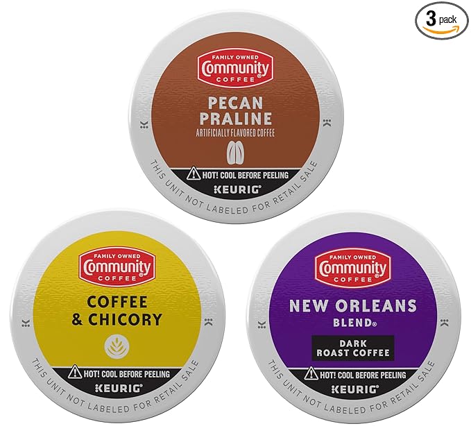 Community Coffee Taste of New Orleans Variety Pack 36 Count Coffee Pods Compatible with Keurig 2.0 Brewers (12 Count 3 Pack)