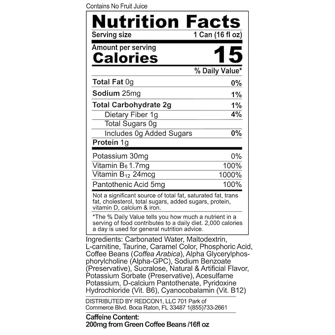 Dr. Jolt Energy Drink - 200mg Caffeine Drink with L-Carnitine &amp Taurine - High Performance Energy Drinks with Nootropics - 16 fl oz (12 cans)