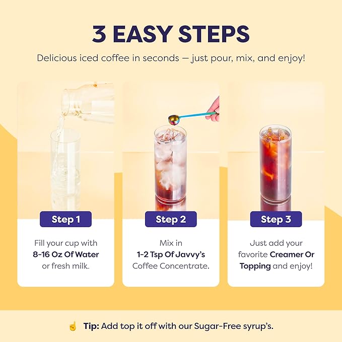 Coffee Concentrate - Cold Brew Coffee Perfect for Hot or Iced Instant Coffees Hot Drinks Cold Brew Concentrate 3 Pack - Original Decaf