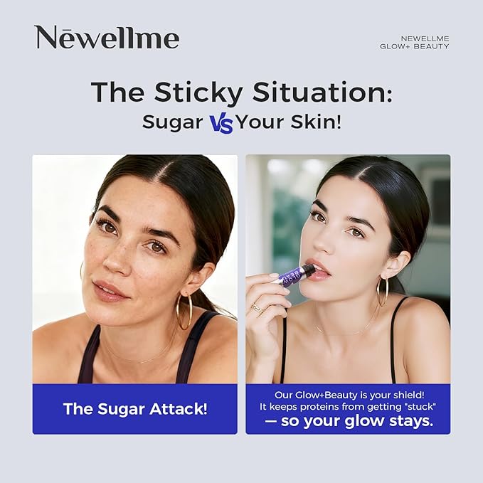 NEWELLME Liquid Collagen Shots with Hyaluronic Acid 18000mg Multi Collagen Peptides Sugar Free Ready-to-Drink Collagen Supplement for Hair Skin Nails 42 Bottles