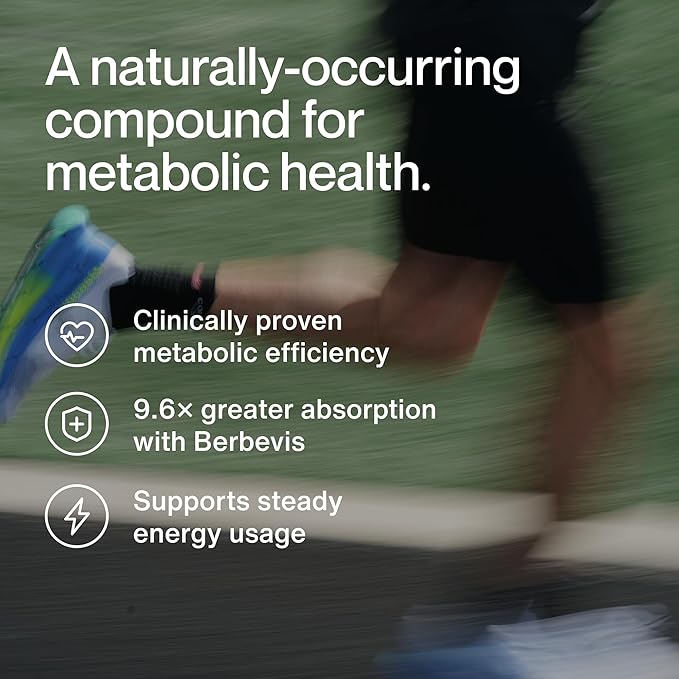 Momentous Berberine - Natural Bioavailable Supplement Formulated from Plant Alkaloid to Help Support Metabolic &amp Cardiovascular Health - Vegan - Gluten Free - NSF Certified for Sport - 60 Servings