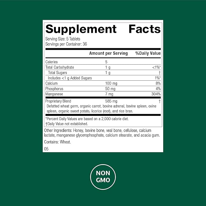 Standard Process Bio-Dent - Supports Bone &amp Muscle Health - Aids The Production of Cartilage &amp Collagen - Supports Energy Metabolism - Whole Food-Based Supplement - 180 Tablets