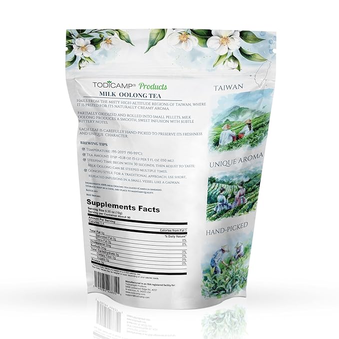 Milk Oolong Tea Loose Leaf – Premium Chinese Oolong Tea 1 lb | Double Milky Aroma &amp Smooth Taste | Bulk Loose Leaf Tea Tin | Afternoon &amp Asian Tea