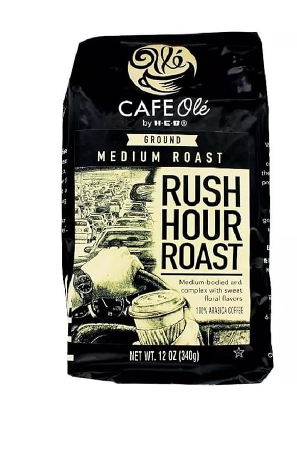 Cafe Ole HEB Ground Coffee 12oz - 1 bag (Rush Hour)