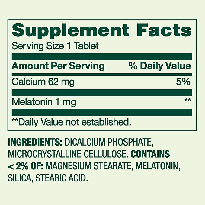 SUREFECT Spring Valley Melatonin 1mg - 120 Vegetarian Tablets - Sleep Support - Helps Maintain Normal Sleep/Wake Cycle Organizer