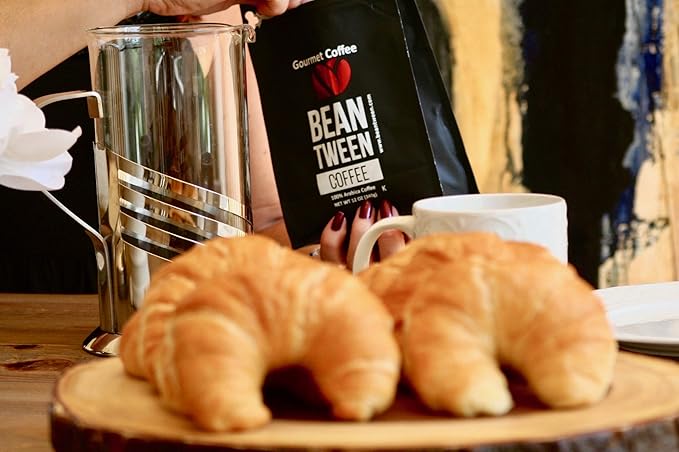 Beantween Coffee: Premium Organic DARK ROAST Ground (2 lb) of 100% Arabica Coffee – Low Acid MOLD-FREE Certified Organic Kosher Single Origin Woman-owned