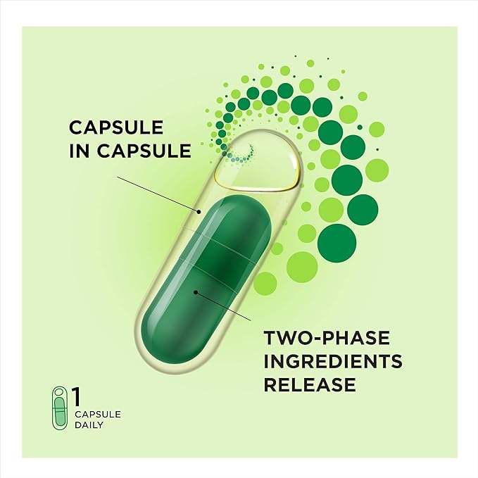 The Smart synbiotic with targeted delivery of The Good Bacteria. Double Capsule and Liquid Formula for Fast Results. 1 Capsule per Day(Pack of 3)