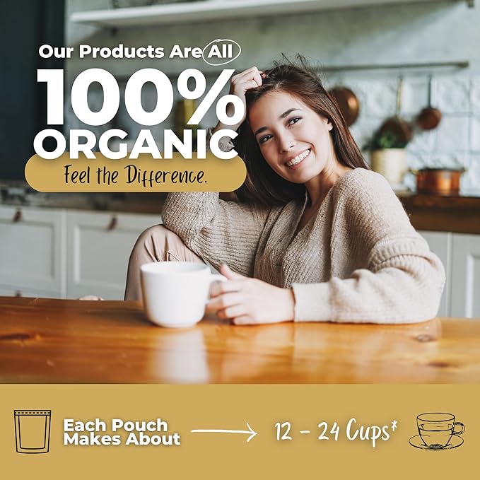 Gut Health and Cleanse For Her Loose Leaf Tea w/ Dandelion Root Licorice Root Nettle Leaf | Organic Herbal Tea | 2 oz (57 gram) | Decaf Vegan Healthy ZERO Caffeine Organic Herbs No Natural or