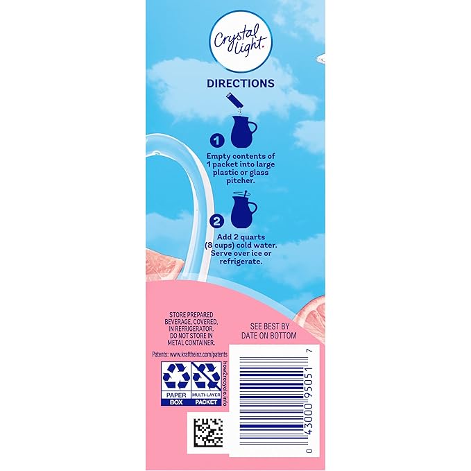 Crystal Light Drink Mix Pink Lemonade2.9 Ounce (Pack of 6)