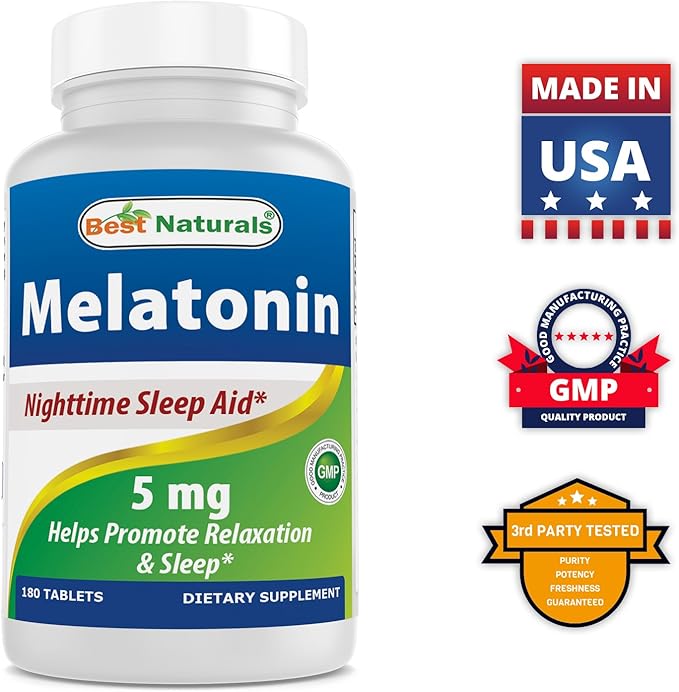 Melatonin 5 mg &amp Vitamin B12 6000 mcg