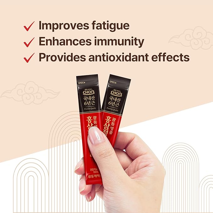 KWANGDONG Premium Korean Red Ginseng Extract - 6-Year Grown High Ginsenoside Concentration for Immune Support Fatigue Relief and Energy Boost - 30 Convenient Daily Packs