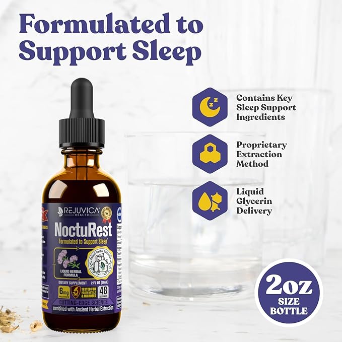 Advanced Sleep Support Supplement - Liquid Delivery for Better Absorption - Melatonin Magnesium Theanine Valerian Passionflower Chamomile &amp More!