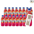 Snapple Fruit Punch All Natural Fruit Juice 16 fl oz Plastic Bottle 16 Pack + 15 Sugarcane Disposable Straws by KOOL8SHOP Infinite Deals