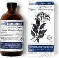Organic Elderberry Syrup - Anthoimmune - Immune Support Supplement for Adults and Kids- USDA Organic Ultra-Premium Black Elderberry Formula (8 oz) 48 Servings