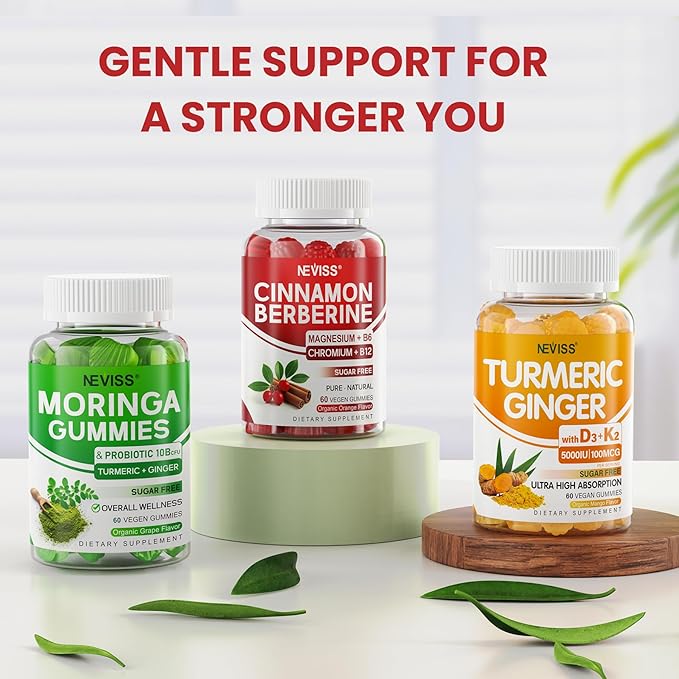 Ceylon Cinnamon Berberine Gummies 2000mg Sugar Free Organic Berberine HCI Supplement with Ceylon Cinnamon Bitter Melon Green Tea Chromium Magnesium Glycinate &amp Methyl B12 for Women &amp Men
