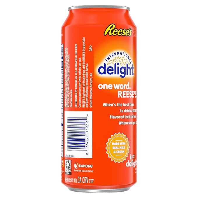 International Delight Iced Coffee REESE'S Grab and Go Coffee Drinks Made with Real Milk and Cream 15 FL OZ 12 Count