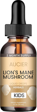 Lions Mane for Kids | Speech Delay Supplement for Kids &amp Toddlers | Lion’s Mane Mushroom for Speech Therapy &amp Cognitive Support – Easy-Take Liquid (1PCS)