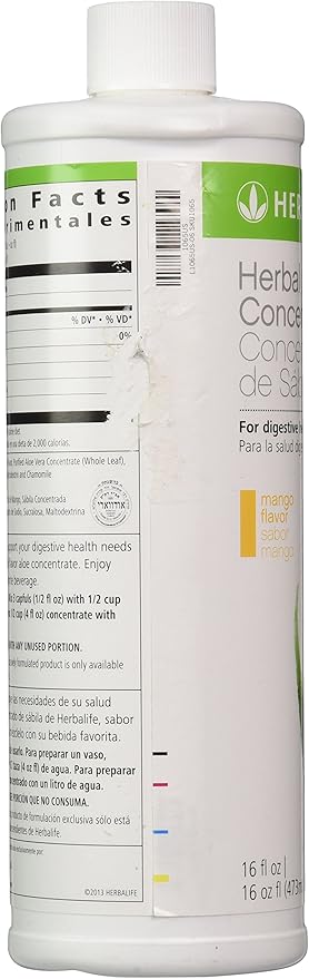 Herbalife Herbal Aloe Drink (Concentrate)16 oz - New Mango Flavor!
