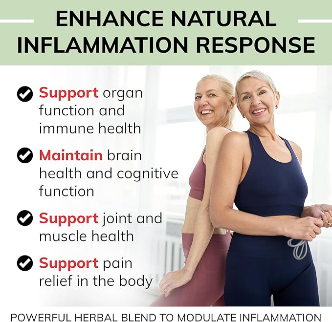 Organic Inflammation Formula Advanced Liquid Drops – Turmeric Ginger Boswellia &amp Black Pepper – Whole-Body Wellness &amp Inflammatory Support Joint &amp Mobility Support – Vegan Non-GMO – 60