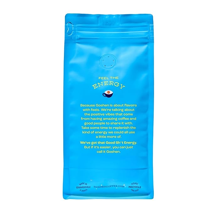 Goshen Coffee Roasters Ground Old School Tattoo House Blend | Medium Roast Brewed or Espresso | Award-Winning Natural and Washed | Caramel Nutty Orange Flavors | 5 lb Bag