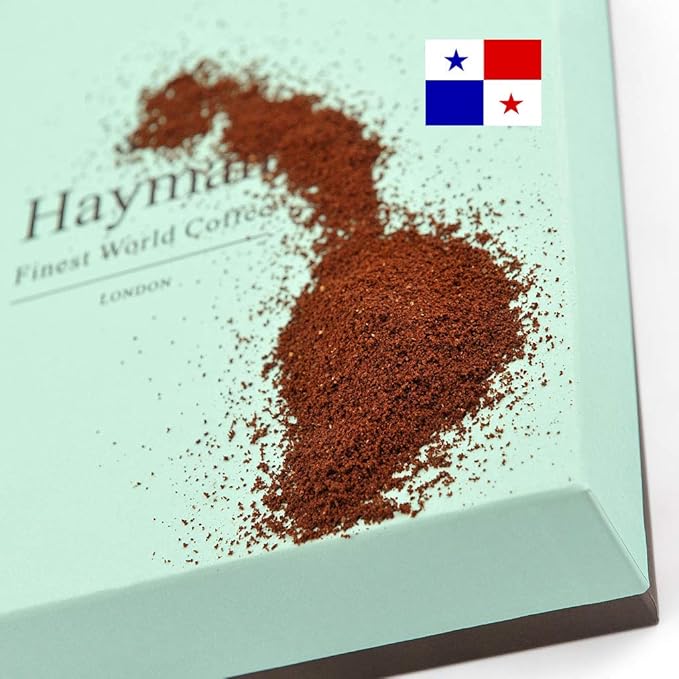 Hayman 100% Panama Geisha Coffee Ground Medium Roast 24oz | Fresh Roasted Panamanian Gesha Coffee