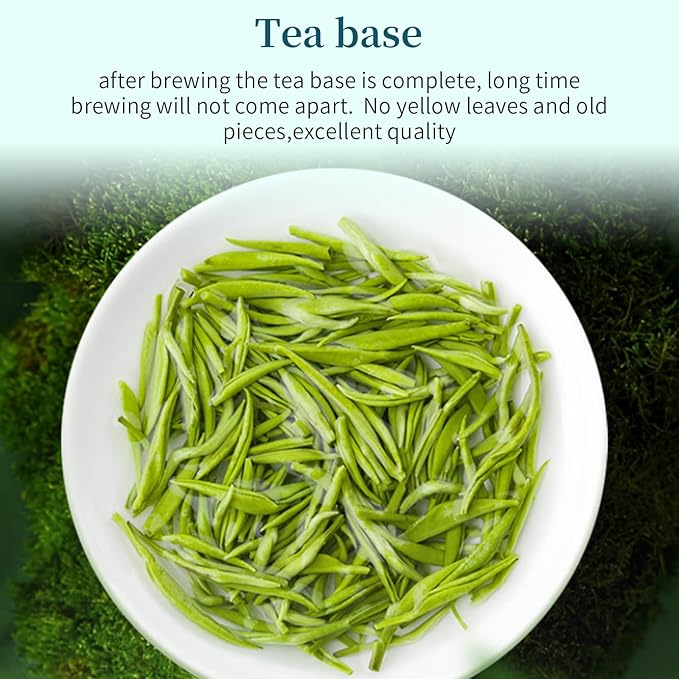 XIXICHA Biluochun Green Tea New Tea Grade AAA Dongting Bi Luo Chun Chinese Green Tea Loose Leaf Pi Luo Chun Floral And Fruity Fragrance （96 cups）碧螺春 绿茶 明前茶 120g/4.23oz