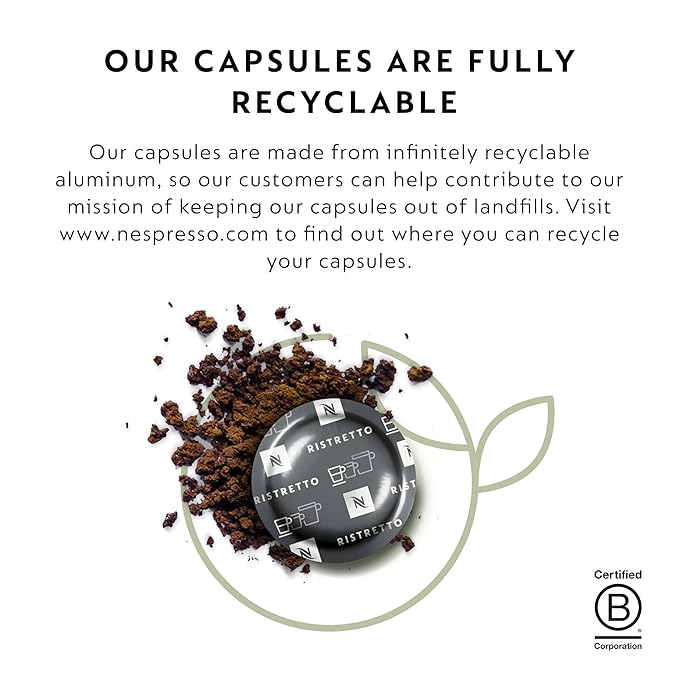Nespresso Professional Coffee Capsules Ristretto Coffee Bundle 150-Count Capsules