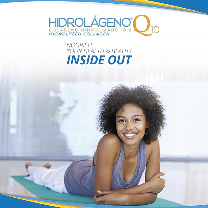 Hidrolageno Q10 Hydrolyzed Collagen Vitamins ZINC Antioxidants 30 sachets per pack 4.2 Ounce Pack of 1