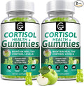 Cortisol Gummies Cortisol Supplement for Women with Magnesium Ashwagandha Rhodiola Phosphatidylserine L-Theanine Black Pepper Vitamin C &amp B6 - Relaxation Focus Sleep Support - 2 Pack