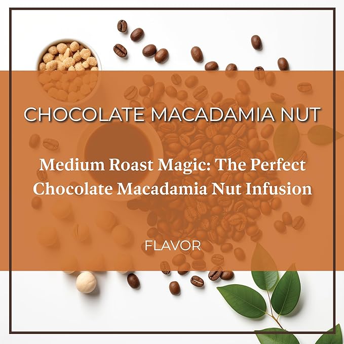 San Diego Coffee Chocolate Macadamia Nut Medium Roast Whole Bean Coffee 16-Ounce Bag Café en grano tostado