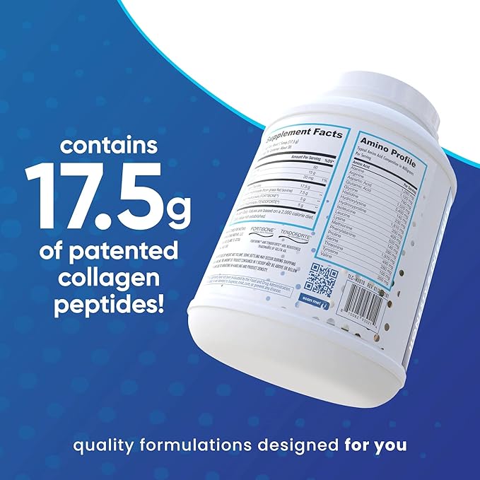 NuEthix Formulations Nu-Youth + Collagen Protein Collagen Peptides May Help Support Bones and Joints Dietary Supplement 30 Servings