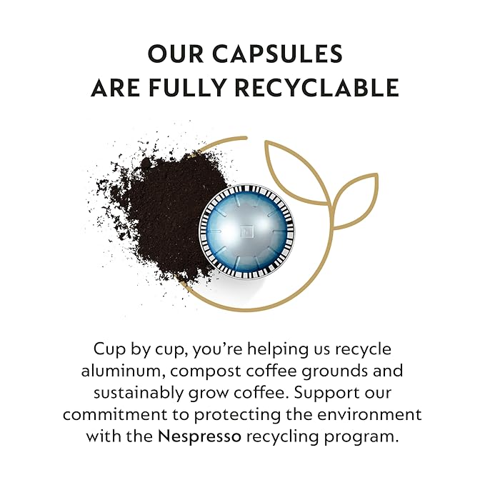 Nespresso Capsules Vertuo Ice Forte 30-Count Coffee Pods Brews 7.8 oz.