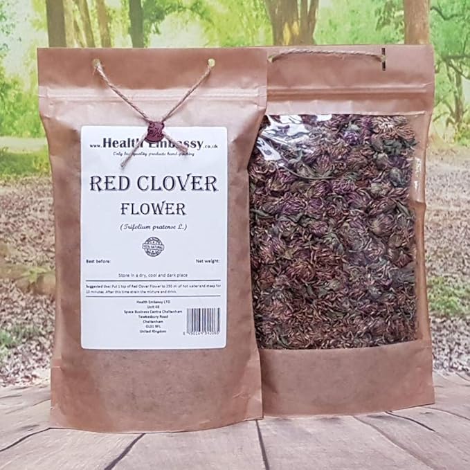 Health Embassy Red Clover Flower | Trifolium Pratense L | Herbal Tea (50g)