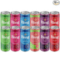 BING Energizing Juice Beverage – VARIETY All 6 Flavors (12oz/12pk) – Made with REAL Juice! Low Calorie 5 B-Vitamins &amp Ginseng 100-125mg Caffeine Vegan Gluten + Dairy Free. Incredibly DELICIOUS