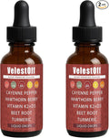 Velestoff Cayenne Pepper - Cayenne Pepper Drops Liquid Supplement with Organic Hawthorn Beet Root Turmeric Vitamin K2 D3