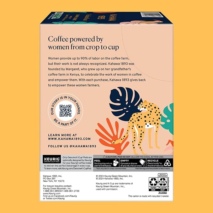 Kahawa 1893 Variety Pack Coffee K-Cup Pods - Safari &amp Serengeti Blend (40 Count) - As Seen on Shark Tank 2 Boxes Medium Roast + 2 Boxes Dark Roast Ethically &amp Sustainably Sourced