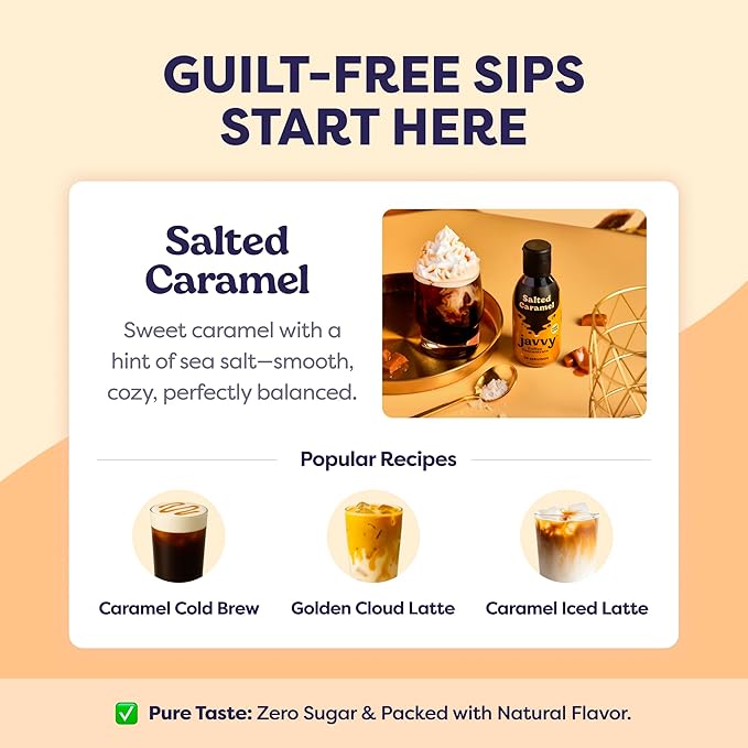 Coffee Concentrate - Limited Release Flavors - Cold Brew Coffee Perfect for Hot or Iced Instant Coffees Hot Drinks Cold Brew Concentrate 35 Servings - Salted Caramel