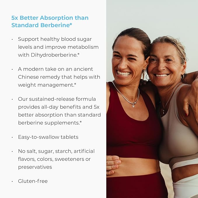 Endur Dihydroberberine SR Helps Support Blood Sugar Health Metabolism &amp A Healthy Weight Gluten Free 150mg (180 Tablets)