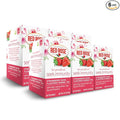 Red Rose Blossoms Strawberry Rose Blossom Herbal Tea with 18 Individually Wrapped Tea Bags Per Box (Pack of 6) Caffeine Free Brew Hot Naturally Flavored Herbal Tea