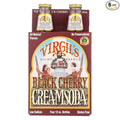 Virgil's Rootbeer Cream Soda - Black Cherry - Case of 6 - 12 Fl oz.