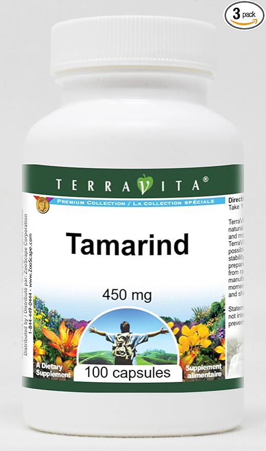 Tamarind - 450 mg (100 Capsules ZIN: 521505) - 3 Pack