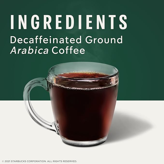 Starbucks Ground Coffee Starbucks Blonde Roast Coffee Decaf Veranda Blend—100% Arabica 1 bag (12 oz) (Pack of 2)