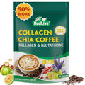 20X Collagen Chia Coffee 11 in 1 Coffee Mix with Collagen &amp Chia Seeds Goji Berry Supports Hair Skin &amp Nails Sugar Free Vegan 45 Servings (9.8Ounce (Pack of 2)